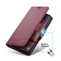 Buy Premium PU Leather Multi-Function Flip iPhone Case with Card Slots, Wallet Pocket, Kickstand, and Full-Body Protection, ARIA at Caseles-iPhone 17 Pro Max, Aria-Green