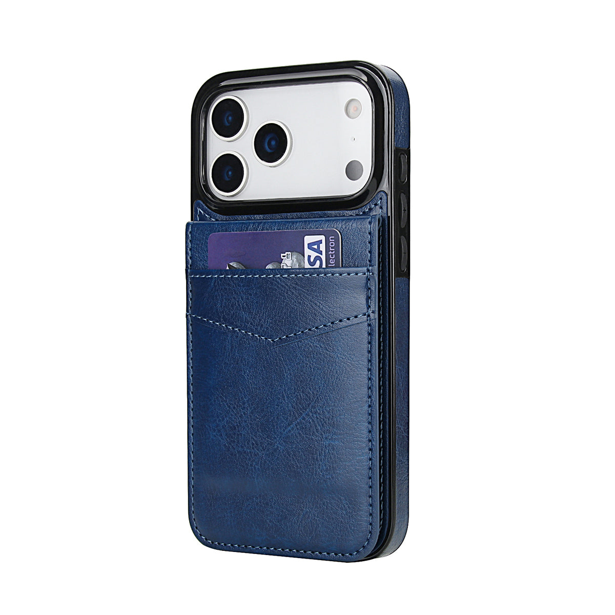 Buy Classic 5-6 Card Slots Wallet Phone Case, Premium Leather, Credit Card Holder, Flip, Kickstand Shockproof Case,Asher at Caseles-iPhone 17 Pro Max, Asher-Brown