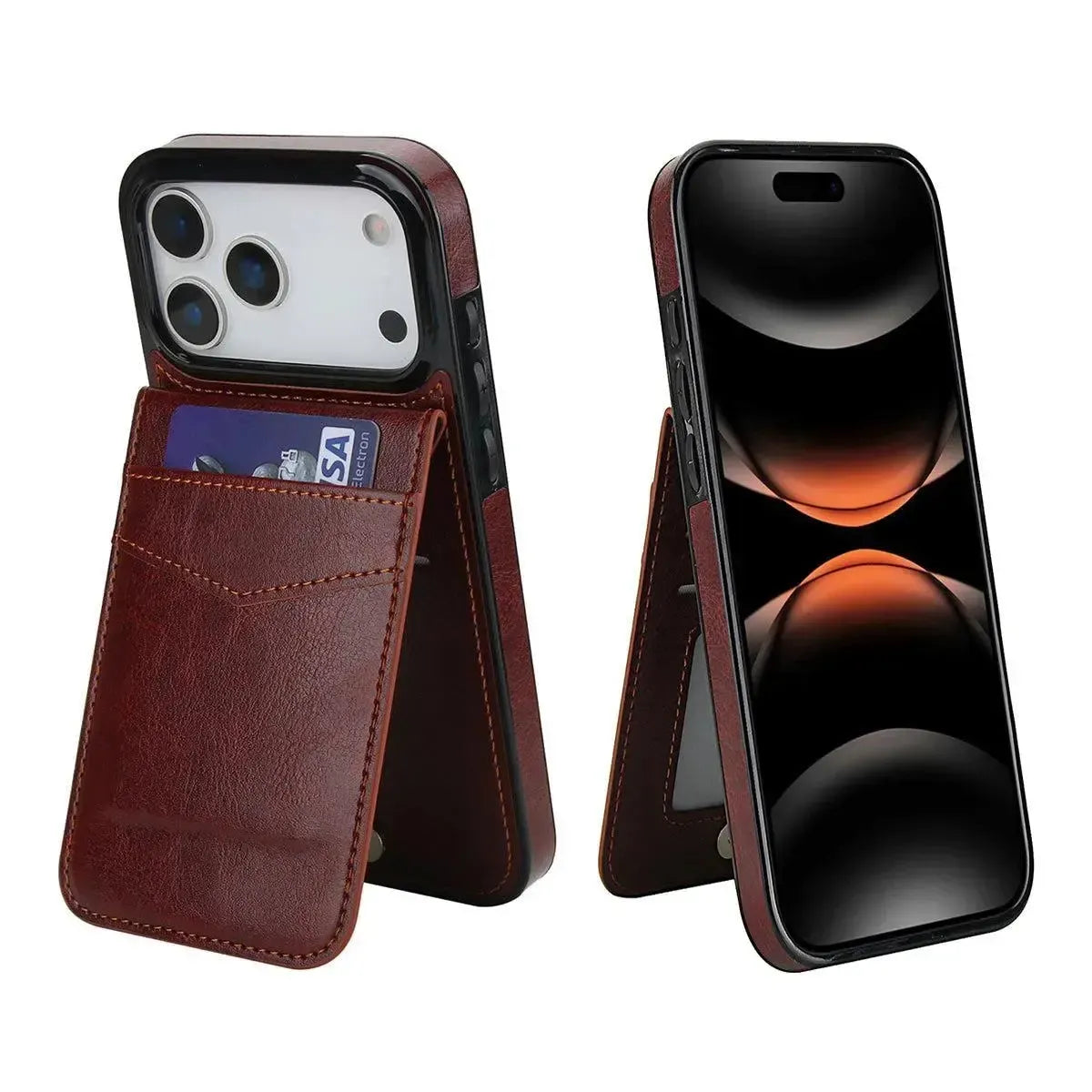 Caseles Classic 5-6 Card Slots Wallet iPhone Case, Premium Leather, Credit Card Holder, Flip, Kickstand Shockproof Case Caseles Caseles Classic 5-6 Card Slots Wallet iPhone Case, Premium Leather, Credit Card Holder, Flip, Kickstand Shockproof Case Caseles