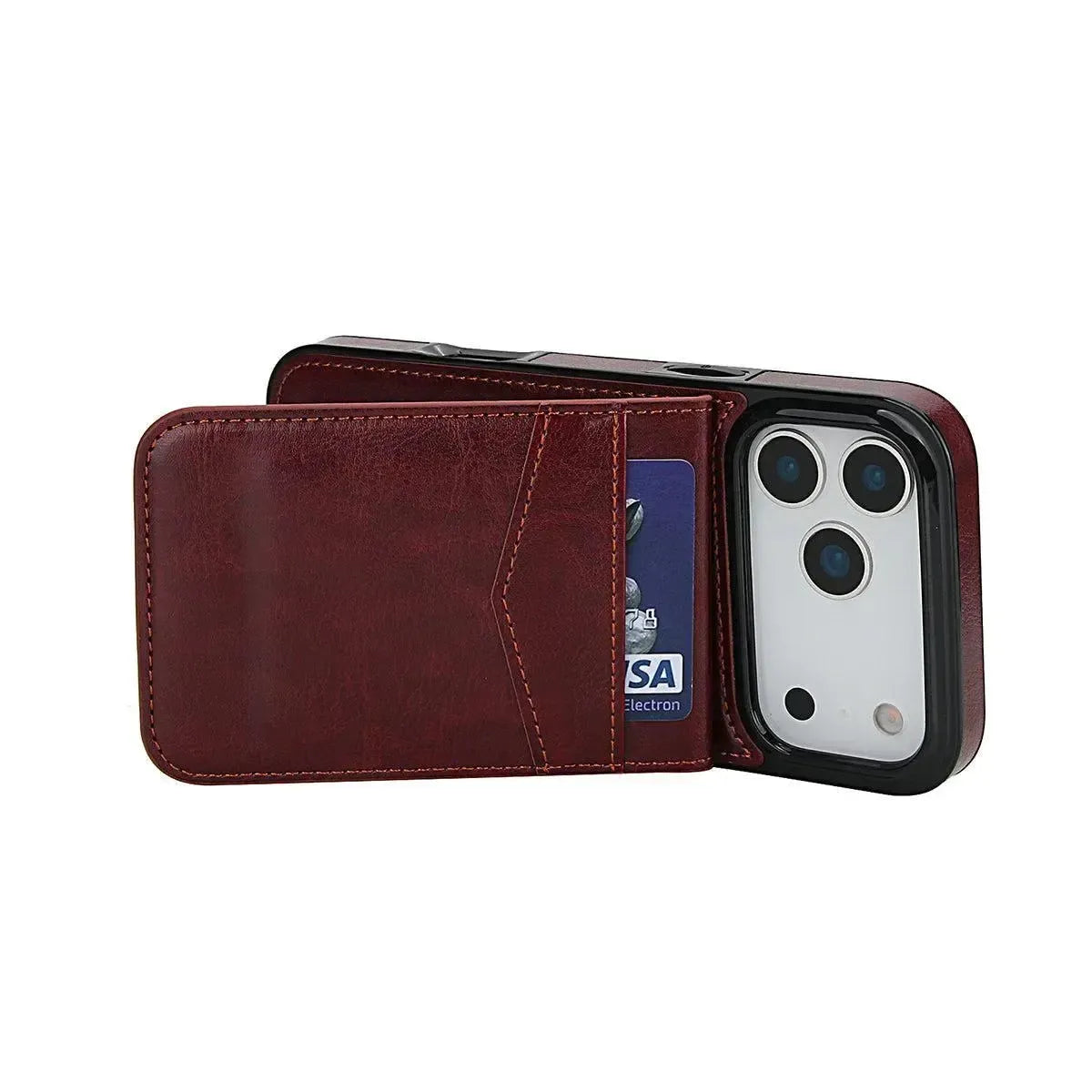 Caseles Classic 5-6 Card Slots Wallet iPhone Case, Premium Leather, Credit Card Holder, Flip, Kickstand Shockproof Case Caseles Caseles Classic 5-6 Card Slots Wallet iPhone Case, Premium Leather, Credit Card Holder, Flip, Kickstand Shockproof Case Caseles