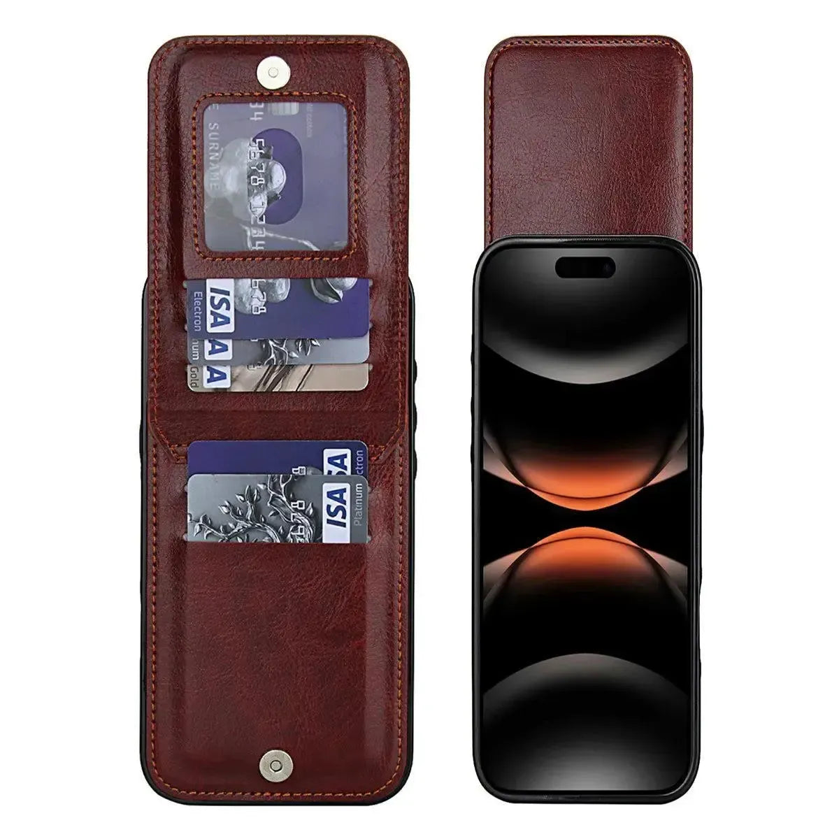 Caseles Classic 5-6 Card Slots Wallet iPhone Case, Premium Leather, Credit Card Holder, Flip, Kickstand Shockproof Case Caseles Caseles Classic 5-6 Card Slots Wallet iPhone Case, Premium Leather, Credit Card Holder, Flip, Kickstand Shockproof Case Caseles