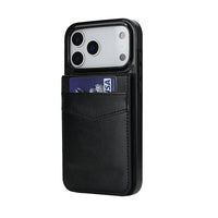 Buy Classic 5-6 Card Slots Wallet Phone Case, Premium Leather, Credit Card Holder, Flip, Kickstand Shockproof Case,Asher at Caseles-iPhone 17 Pro Max, Asher-Brown