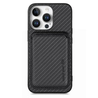 Buy Luxury Leather iPhone Wallet Case with Magnetic Closure & Card Slot - Ashton at Caseles-iPhone 16 Pro Max, Black