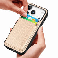 Buy Luxury Leather iPhone Wallet Case with Magnetic Closure & Card Slot - Ashton at Caseles-iPhone 17 Pro Max, Black