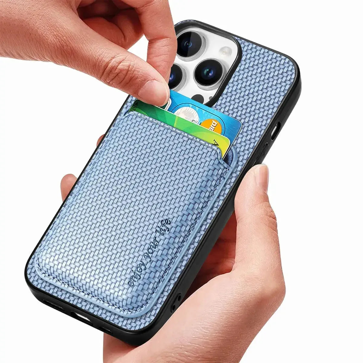 Buy Luxury Leather iPhone Wallet Case with Magnetic Closure & Card Slot - Ashton at Caseles-iPhone 16 Pro Max, Black