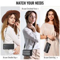 Buy Zipper Wallet Phone Case, RFID Blocking, Leather, Card Slots, for iPhone, Aurora at Caseles-iPhone 17 Pro Max, Aurora-Purple