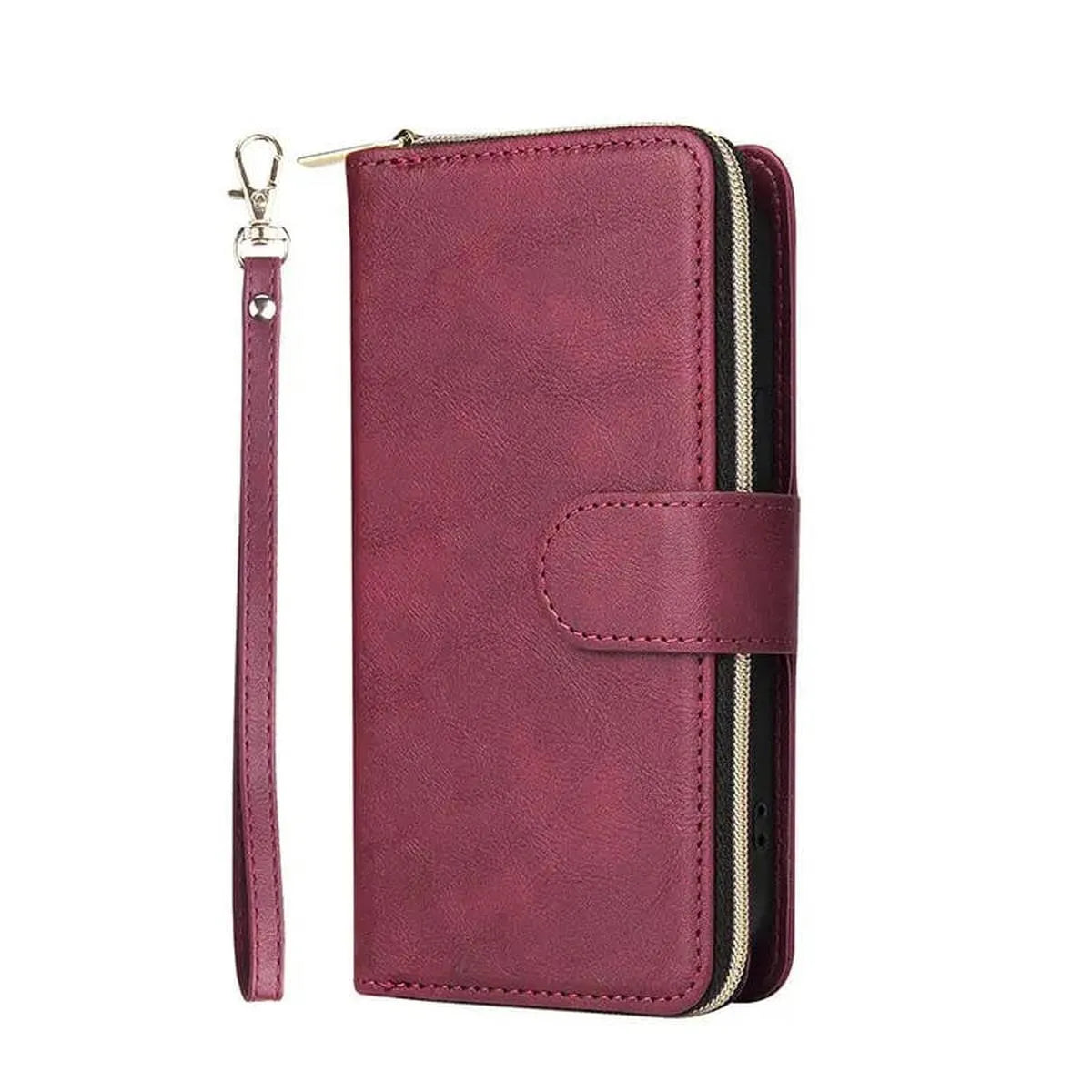 Buy Classic Wallet Phone Case, 9 Card Slots, Premium Leather, Credit Card Holder, Shockproof Case , BALDER at Caseles-iPhone 17 Pro Max, Balder-Black