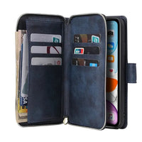 Buy Classic Wallet Phone Case, 9 Card Slots, Premium Leather, Credit Card Holder, Shockproof Case , BALDER at Caseles-iPhone 17 Pro Max, Balder-Black