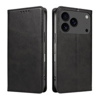 Buy Magnetic Folio Wallet Phone Case, Premium Leather, Credit Card Holder, Magnetic Closure, Flip Kickstand Shockproof Case, Barnaby at Caseles-iPhone 17 Pro Max, Barnaby-Brown