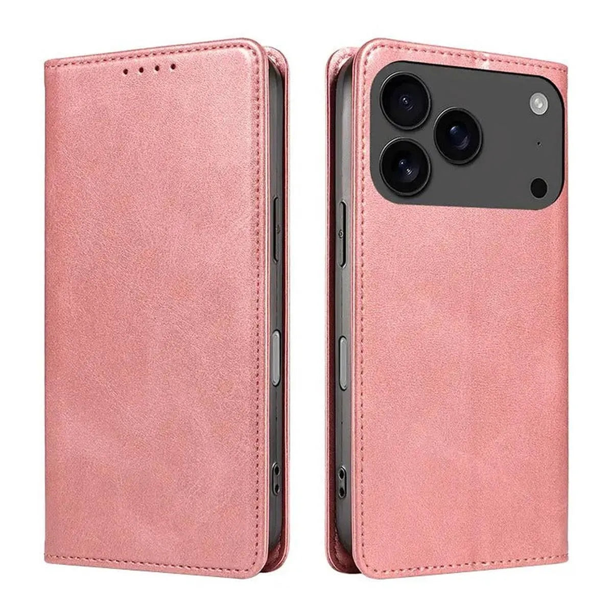 Buy Magnetic Folio Wallet Phone Case, Premium Leather, Credit Card Holder, Magnetic Closure, Flip Kickstand Shockproof Case, Barnaby at Caseles-iPhone 17 Pro Max, Barnaby-Brown