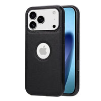 Buy Unique Design Leather Business Phone Case, Anti Slip Scratch Resistant Ultra Slim TPU Bumper Hybrid Protective Cover,Basil at Caseles-iPhone 17 Pro Max, Basil-Black