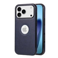 Buy Unique Design Leather Business Phone Case, Anti Slip Scratch Resistant Ultra Slim TPU Bumper Hybrid Protective Cover,Basil at Caseles-iPhone 17 Pro Max, Basil-Blue