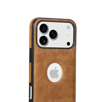 Buy Unique Design Leather Business Phone Case, Anti Slip Scratch Resistant Ultra Slim TPU Bumper Hybrid Protective Cover,Basil at Caseles-iPhone 17 Pro Max, Basil-Brown
