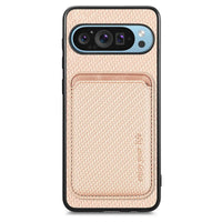 Buy Luxury Leather Google Pixel Wallet Case with Magnetic Closure & Card Slot - Beckett at Caseles-Google Pixel 9 Pro XL, Beige