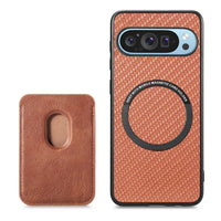 Buy Luxury Leather Google Pixel Wallet Case with Magnetic Closure & Card Slot - Beckett at Caseles-Google Pixel 9 Pro XL, Black