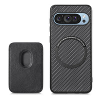 Buy Luxury Leather Google Pixel Wallet Case with Magnetic Closure & Card Slot - Beckett at Caseles-Google Pixel 9 Pro XL, Black