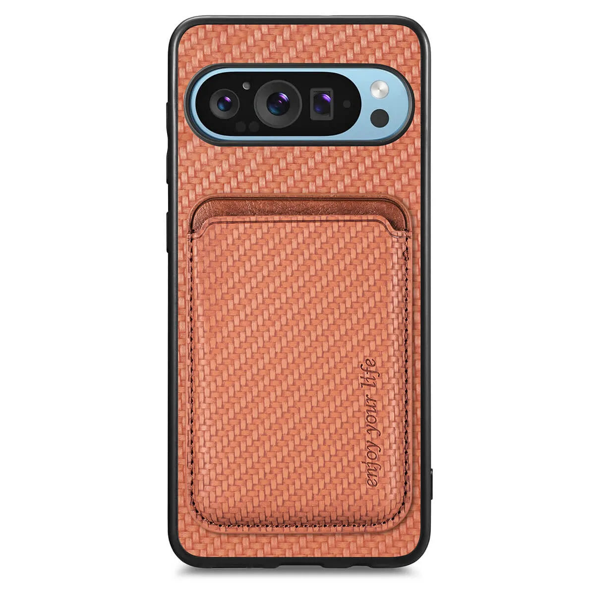 Buy Luxury Leather Google Pixel Wallet Case with Magnetic Closure & Card Slot - Beckett at Caseles-Google Pixel 9 Pro XL, Bronze