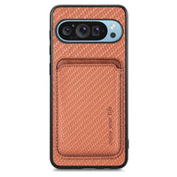 Buy Luxury Leather Google Pixel Wallet Case with Magnetic Closure & Card Slot - Beckett at Caseles-Google Pixel 9 Pro XL, Bronze