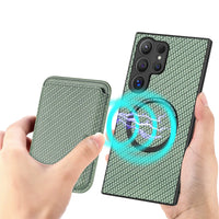 Buy Luxury Leather Galaxy Wallet Case with Magnetic Closure & Card Slot - Jaxson at Caseles-Samsung Galaxy A56 5G, Blue