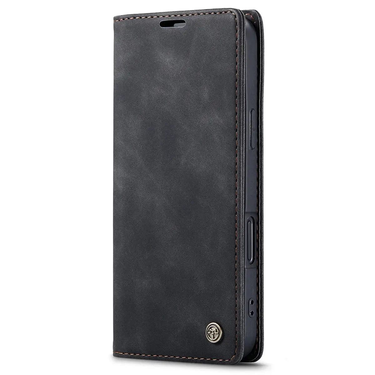 Buy Magnetic Flip Leather Card Wallet Case for iPhone, Kickstand & Drop Protection, BROOKS at Caseles-iPhone 17 Pro Max, BJM-Coffee