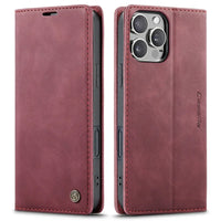 Buy Magnetic Flip Leather Card Wallet Case for iPhone, Kickstand & Drop Protection, BROOKS at Caseles-iPhone 17 Pro Max, BJM-Coffee