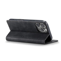 Buy Magnetic Flip Leather Card Wallet Case for iPhone, Kickstand & Drop Protection, BROOKS at Caseles-iPhone 17 Pro Max, BJM-Coffee