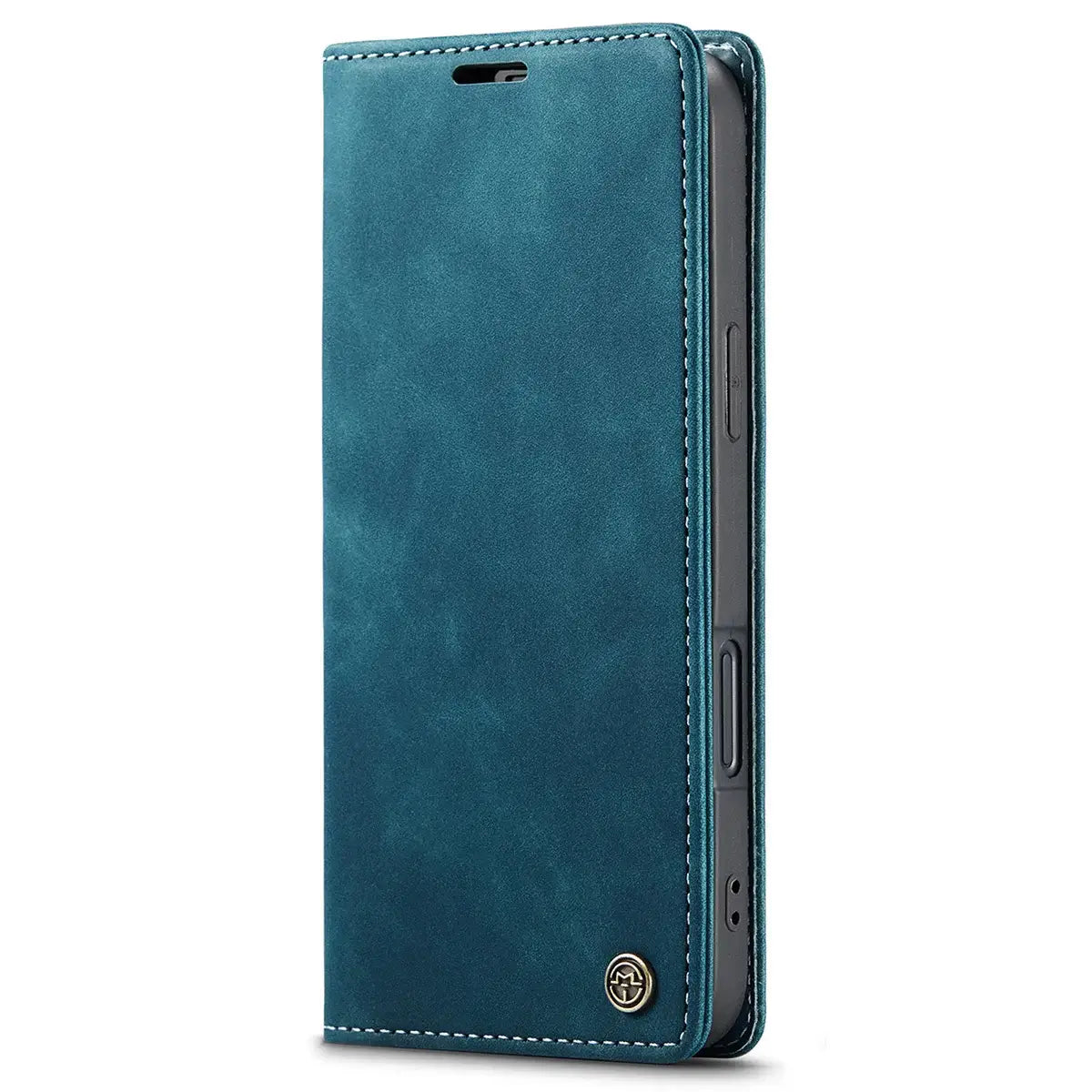 Buy Magnetic Flip Leather Card Wallet Case for iPhone, Kickstand & Drop Protection, BROOKS at Caseles-iPhone 17 Pro Max, BJM-Coffee