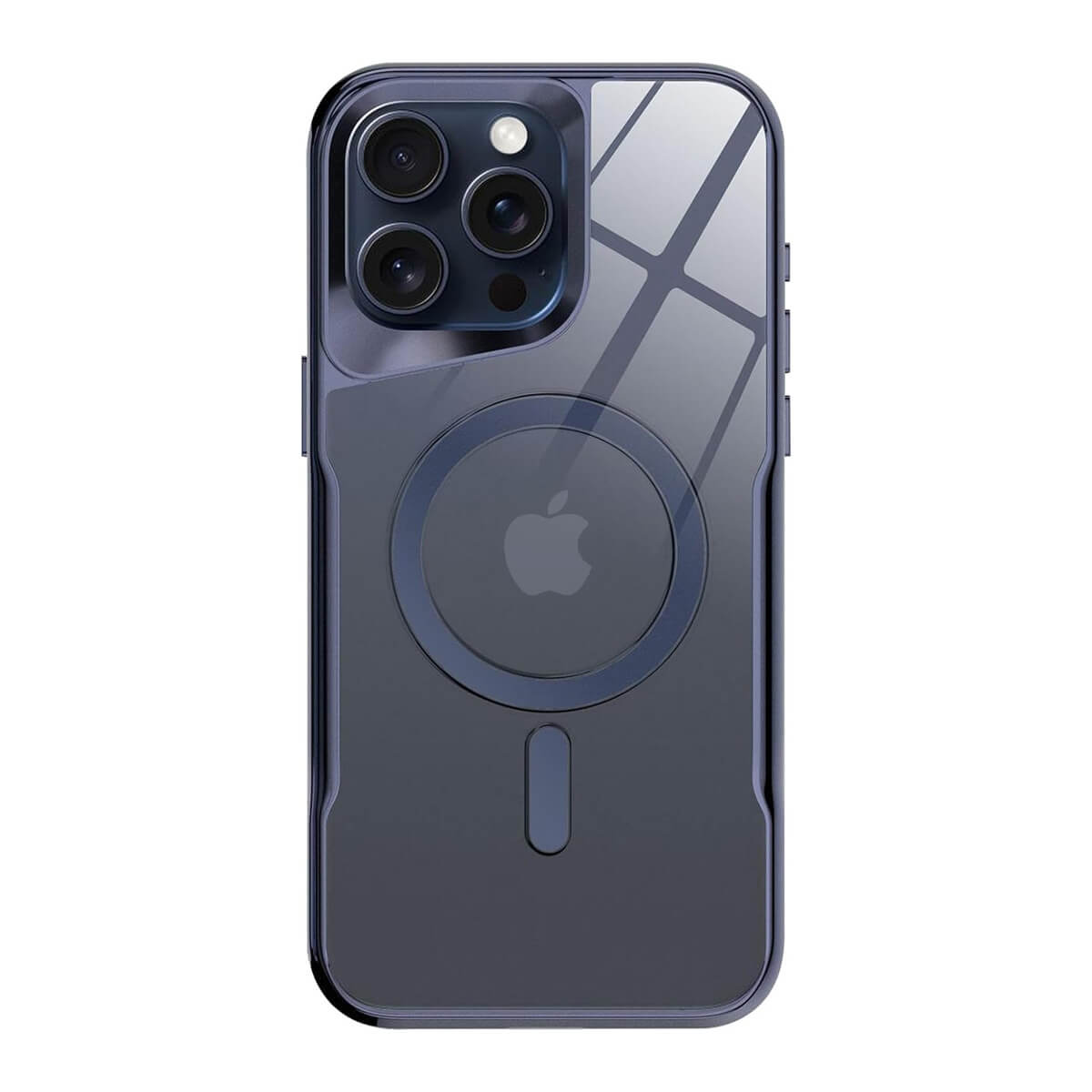 Buy Metal Corner Bumper iPhone Case, Frameless Lens Protector, EdgeGuard Protective Cover - Owen at Caseles-iPhone 17 Pro Max, Blue