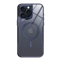 Buy Metal Corner Bumper iPhone Case, Frameless Lens Protector, EdgeGuard Protective Cover - Owen at Caseles-iPhone 17 Pro Max, Blue