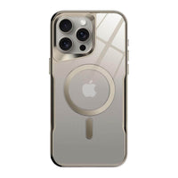Buy Metal Corner Bumper iPhone Case, Frameless Lens Protector, EdgeGuard Protective Cover - Owen at Caseles-iPhone 17 Pro Max, Gray
