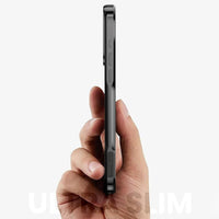 Buy Metal Corner Bumper iPhone Case, Frameless Lens Protector, EdgeGuard Protective Cover - Owen at Caseles-iPhone 17 Pro Max, Orange