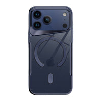 Buy Metal Corner Bumper iPhone Case, Frameless Lens Protector, EdgeGuard Protective Cover - Owen at Caseles-iPhone 17 Pro Max, Orange