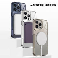 Buy Metal Corner Bumper iPhone Case, Frameless Lens Protector, EdgeGuard Protective Cover - Owen at Caseles-iPhone 17 Pro Max, Orange