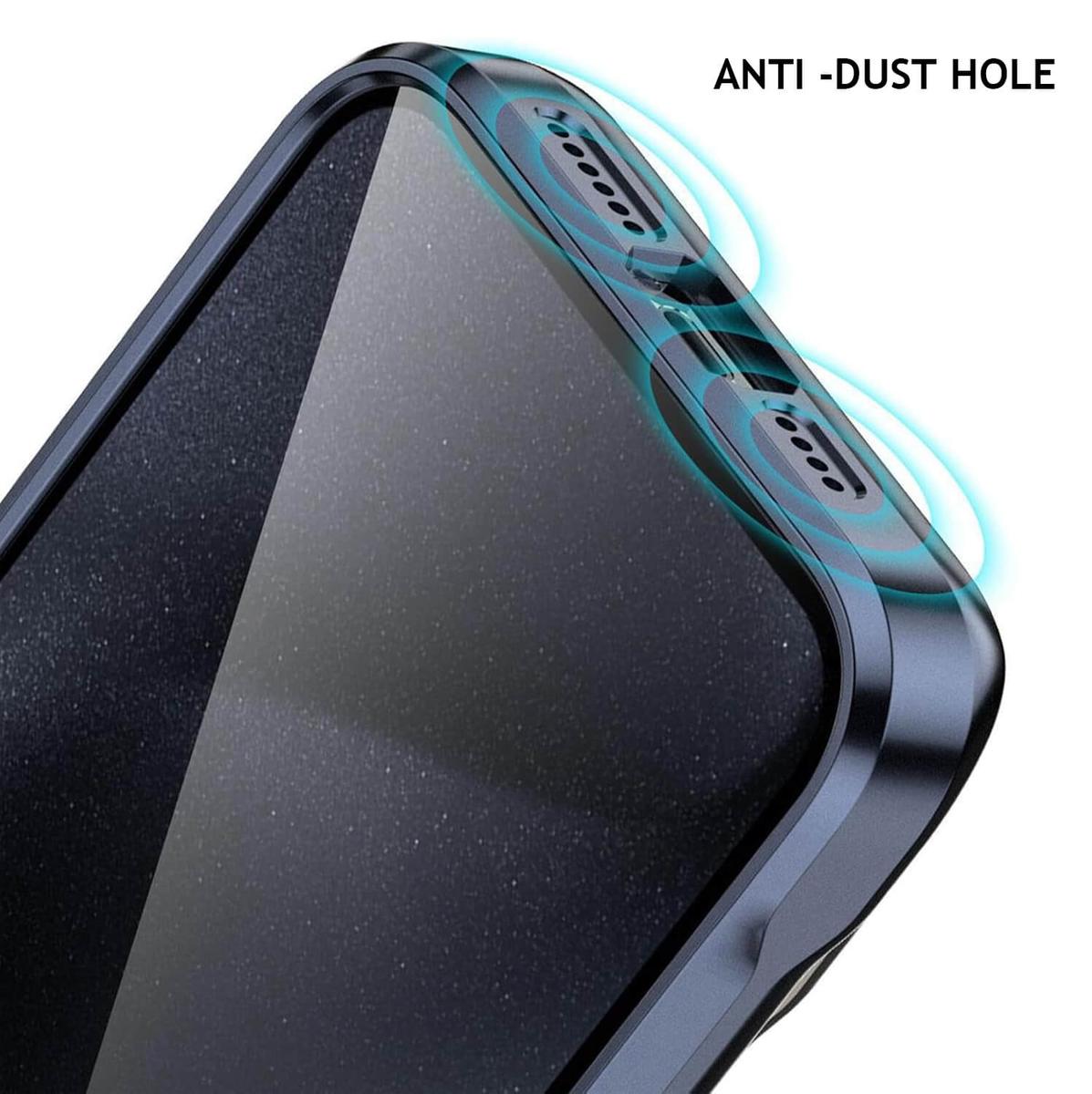 Buy Metal Corner Bumper iPhone Case, Frameless Lens Protector, EdgeGuard Protective Cover - Owen at Caseles-iPhone 17 Pro Max, Orange