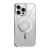 Buy Metal Corner Bumper iPhone Case, Frameless Lens Protector, EdgeGuard Protective Cover - Owen at Caseles-iPhone 17 Pro Max, Silver