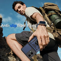 Buy Metal Phone Case, with Built in Screen Protector, FullBody Protective Shockproof Heavy Duty Rugged Defender Cover,Callum at Caseles-Motorola Moto G Stylus (2025), Callum-Black