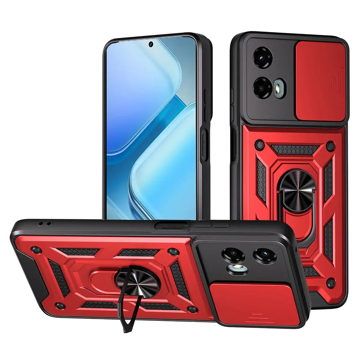 Buy Metal Phone Case, with Built in Screen Protector, FullBody Protective Shockproof Heavy Duty Rugged Defender Cover,Callum at Caseles-Motorola Moto G Stylus (2025), Callum-Black