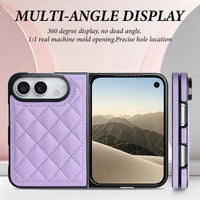 Buy Chic Quilted PU Leather Case with Layered Protection, PC Frame, 2mm Raised Camera Edge & 1.2mm Raised Screen Bezel for iPhone Duo - CALLA at Caseles-iPhone Duo, Black