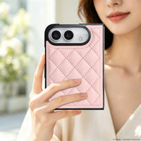 Buy Chic Quilted PU Leather Case with Layered Protection, PC Frame, 2mm Raised Camera Edge & 1.2mm Raised Screen Bezel for iPhone Duo - CALLA at Caseles-iPhone Duo, Black