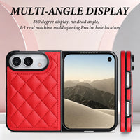 Buy Chic Quilted PU Leather Case with Layered Protection, PC Frame, 2mm Raised Camera Edge & 1.2mm Raised Screen Bezel for iPhone Duo - CALLA at Caseles-iPhone Duo, Black