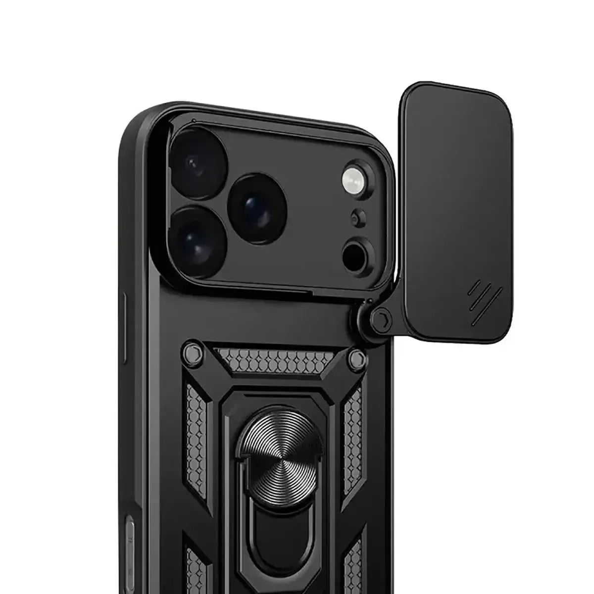 Buy Metal iPhone Case, with Built in Screen Protector, FullBody Protective Shockproof Heavy Duty Rugged Defender Cover,Callum at Caseles-iPhone 17 Pro Max, Callum-Black