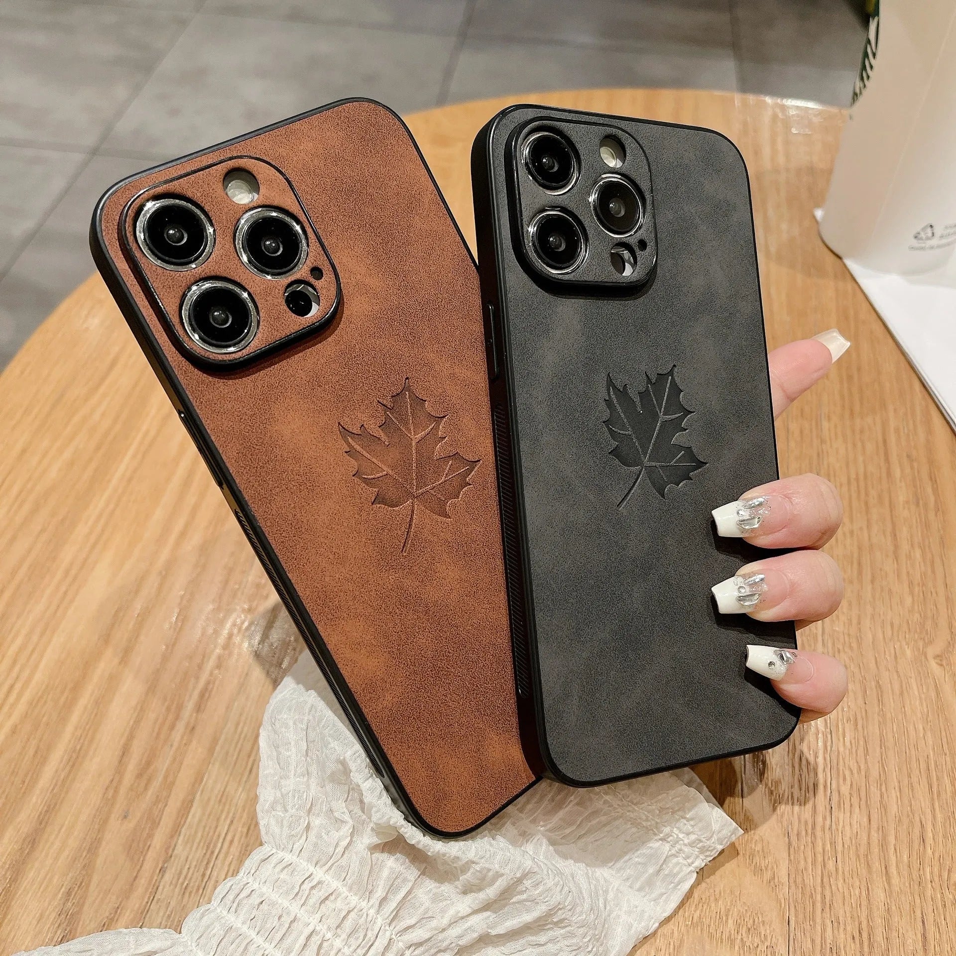 Buy MagSafe-compatible Canadian Maple Leaf Case with 8ft Drop Protection,Canuck at Caseles-iPhone 16 Pro Max, Brown