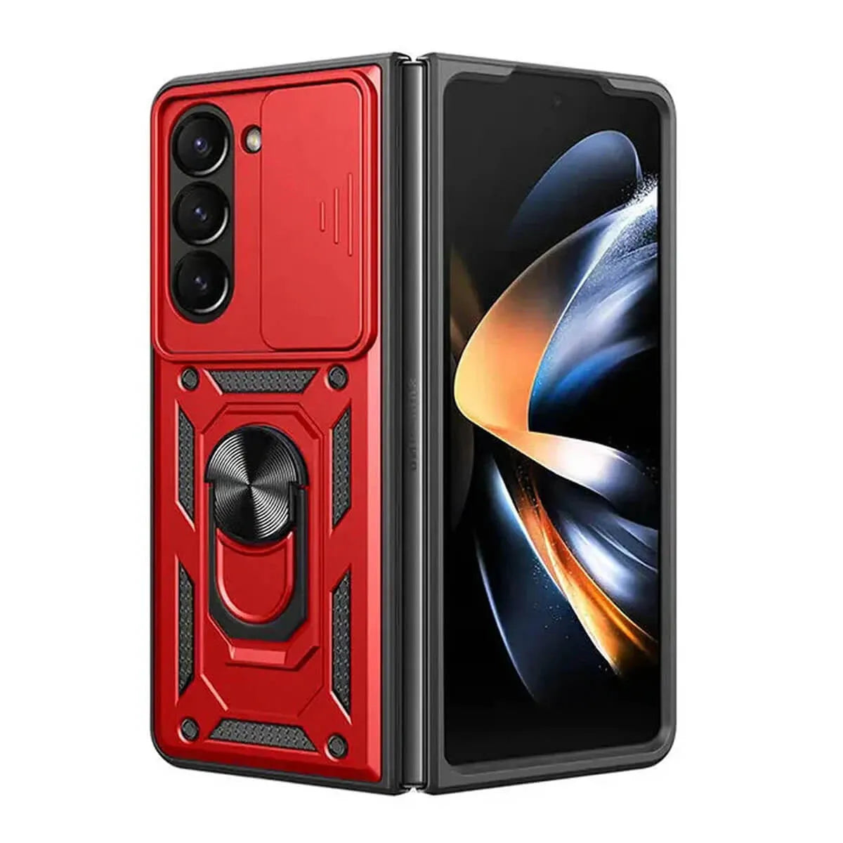 Buy Metal Waterproof Phone Case, with Built in Screen Protector, FullBody Protective Shockproof Heavy Duty Rugged Defender Cover,Carlos at Caseles-Samsung Galaxy A56 5G, Callum-Red