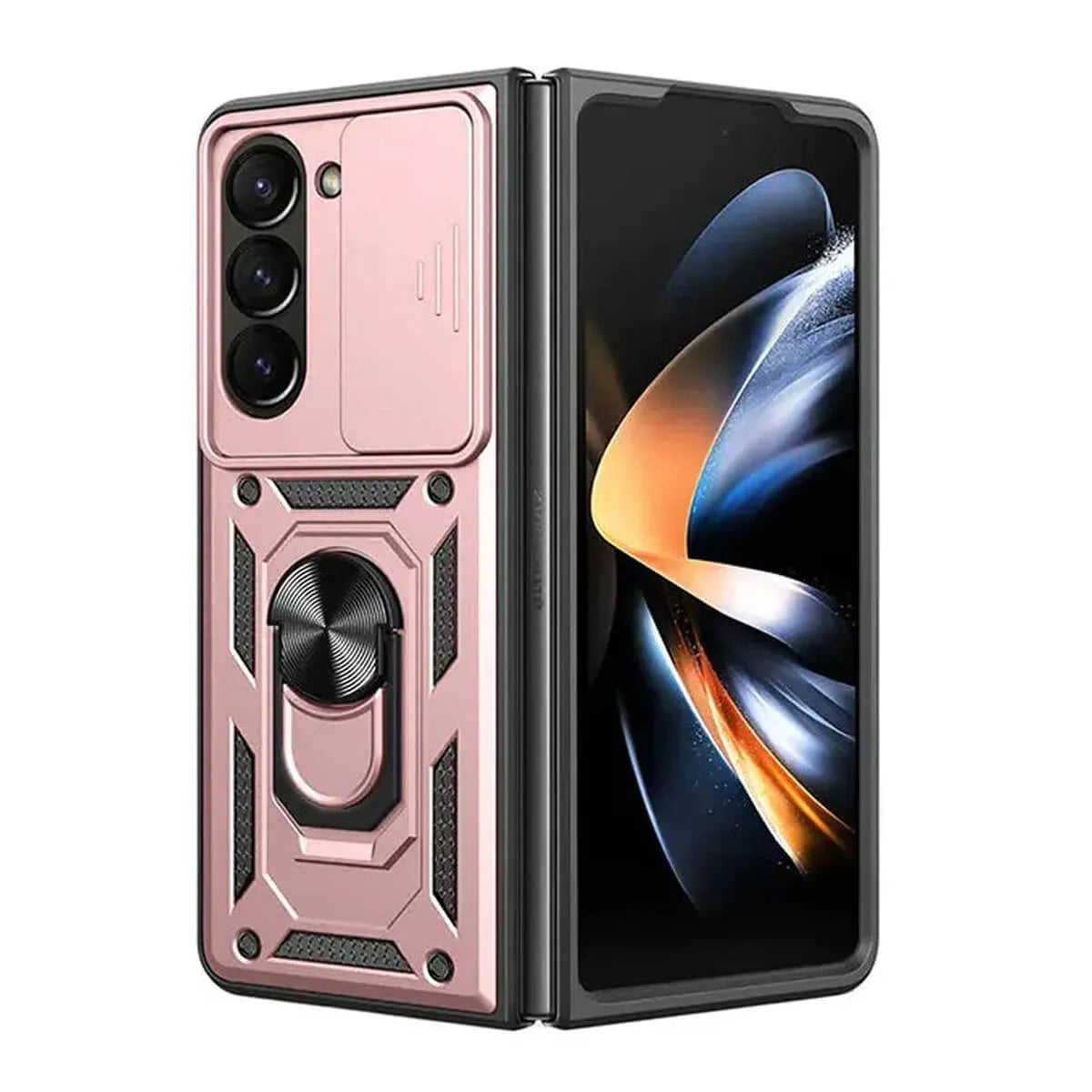 Buy Metal Waterproof Phone Case, with Built in Screen Protector, FullBody Protective Shockproof Heavy Duty Rugged Defender Cover,Carlos at Caseles-Samsung Galaxy A56 5G, Callum-RoseGold