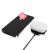 Buy Magnetic Wireless Qi Charger Fast Apple Mag-Safe Charger for iPhone Series And AirPods LED Magnet Charging Pad Mag Safe Charger with Dual Charging Ports - WIRELESS CHARGER PAD at Caseles-Black, 