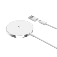 Buy Magnetic Wireless Qi Charger Fast Apple Mag-Safe Charger for iPhone Series And AirPods LED Magnet Charging Pad Mag Safe Charger with Dual Charging Ports - WIRELESS CHARGER PAD at Caseles-Black, 