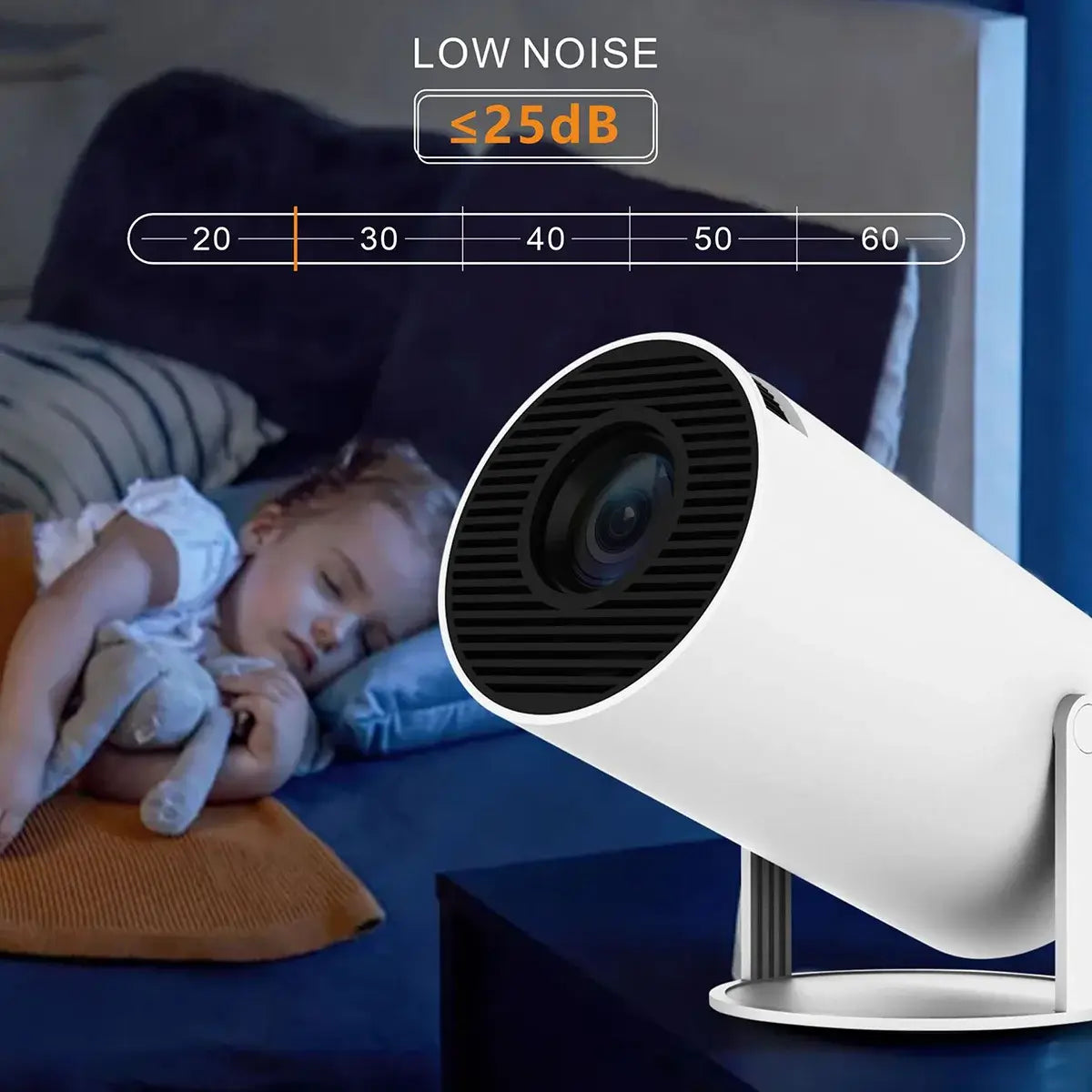 Buy Portable 4K-Supported 1080P WiFi Projector with Android 11: Auto-Keystone Smart Home Theater - Cinema Go Mini at Caseles-, 