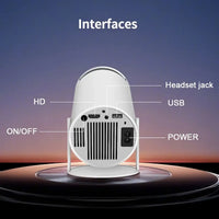 Buy Portable 4K-Supported 1080P WiFi Projector with Android 11: Auto-Keystone Smart Home Theater - Cinema Go Mini at Caseles-, 