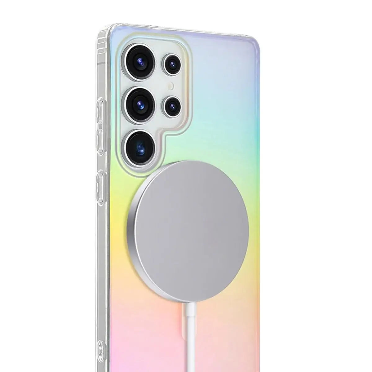 Buy Slim Magnetic Phone Case, Compatible with MagSafe, Iridescent Gradient Matte Shockproof Protective Cover,CAMILA at Caseles-Samsung Galaxy S26 Ultra, 