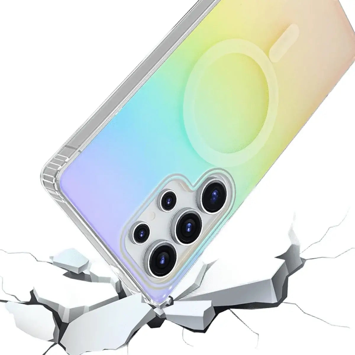 Buy Slim Magnetic Phone Case, Compatible with MagSafe, Iridescent Gradient Matte Shockproof Protective Cover,CAMILA at Caseles-Samsung Galaxy S26 Ultra, 